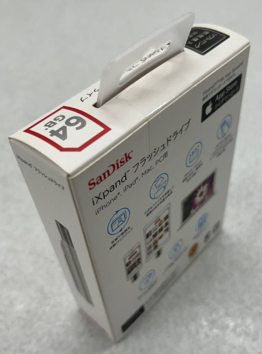 1051644M★ 【未開封】SanDisk iXpand フラッシュドライブ 64GB SDIX-064G-2JS4E_画像4
