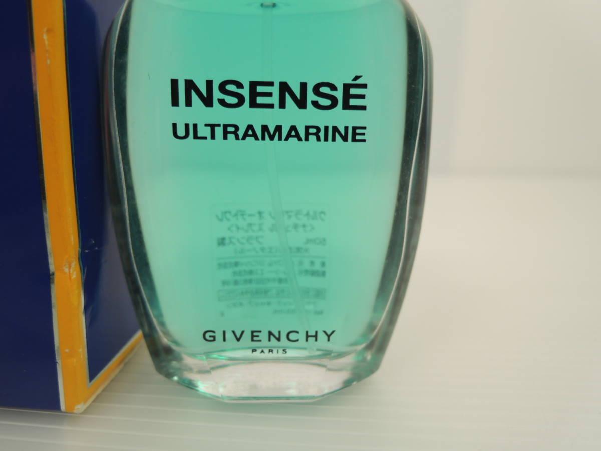 ☆ほぼ未使用 GIVENCHY ジバンシー ULTRAMARINE ウルトラマリン INSENSE オードトワレ EDT 50ml 香水 残量多/管理0351A12-12270002_画像2