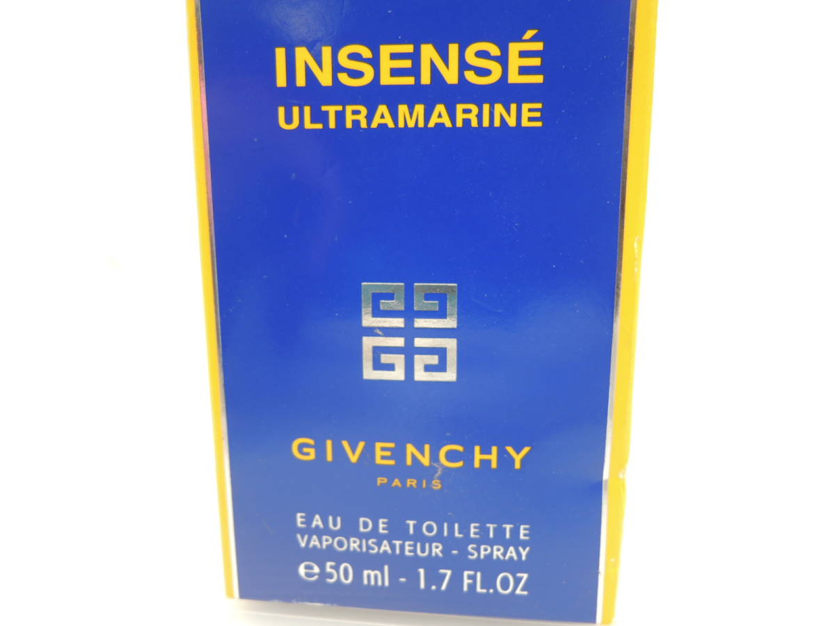 ☆ほぼ未使用 GIVENCHY ジバンシー ULTRAMARINE ウルトラマリン INSENSE オードトワレ EDT 50ml 香水 残量多/管理0351A12-12270002_画像3