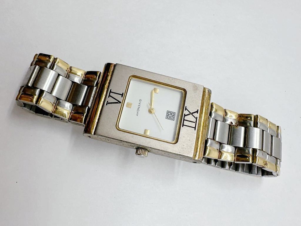 GIVENCHY LIFE 腕時計 ジバンシー 3針 ブランド時計 1880 9L SM110 スクエア 細長 縦長 四角 ゴールド シルバー アクセサリー_画像2