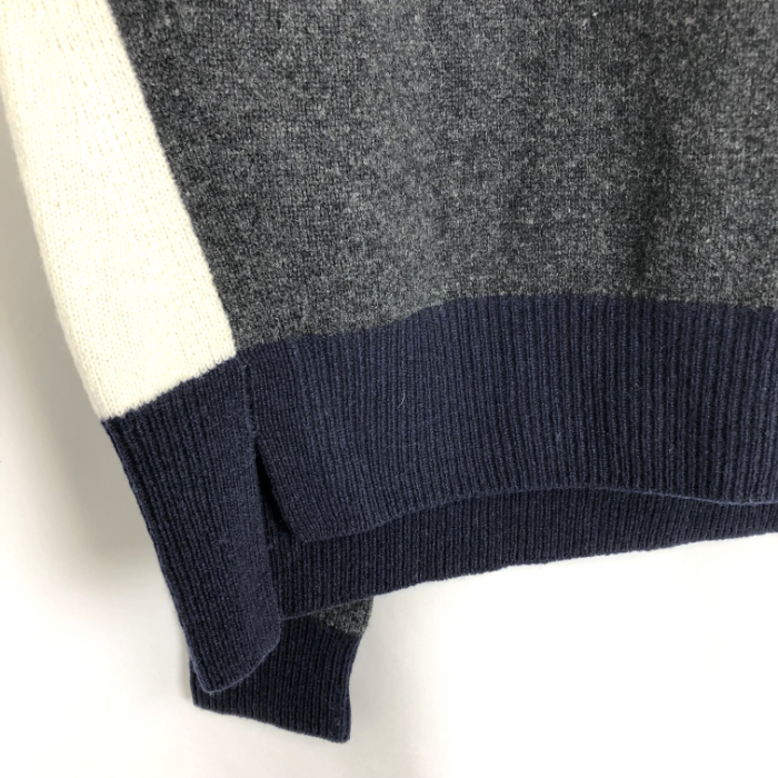  Dress Terior DRESSTERIOR changeover design knitted crew neck wool gray free shipping g0925i005-1220 used old clothes brand old clothes DB