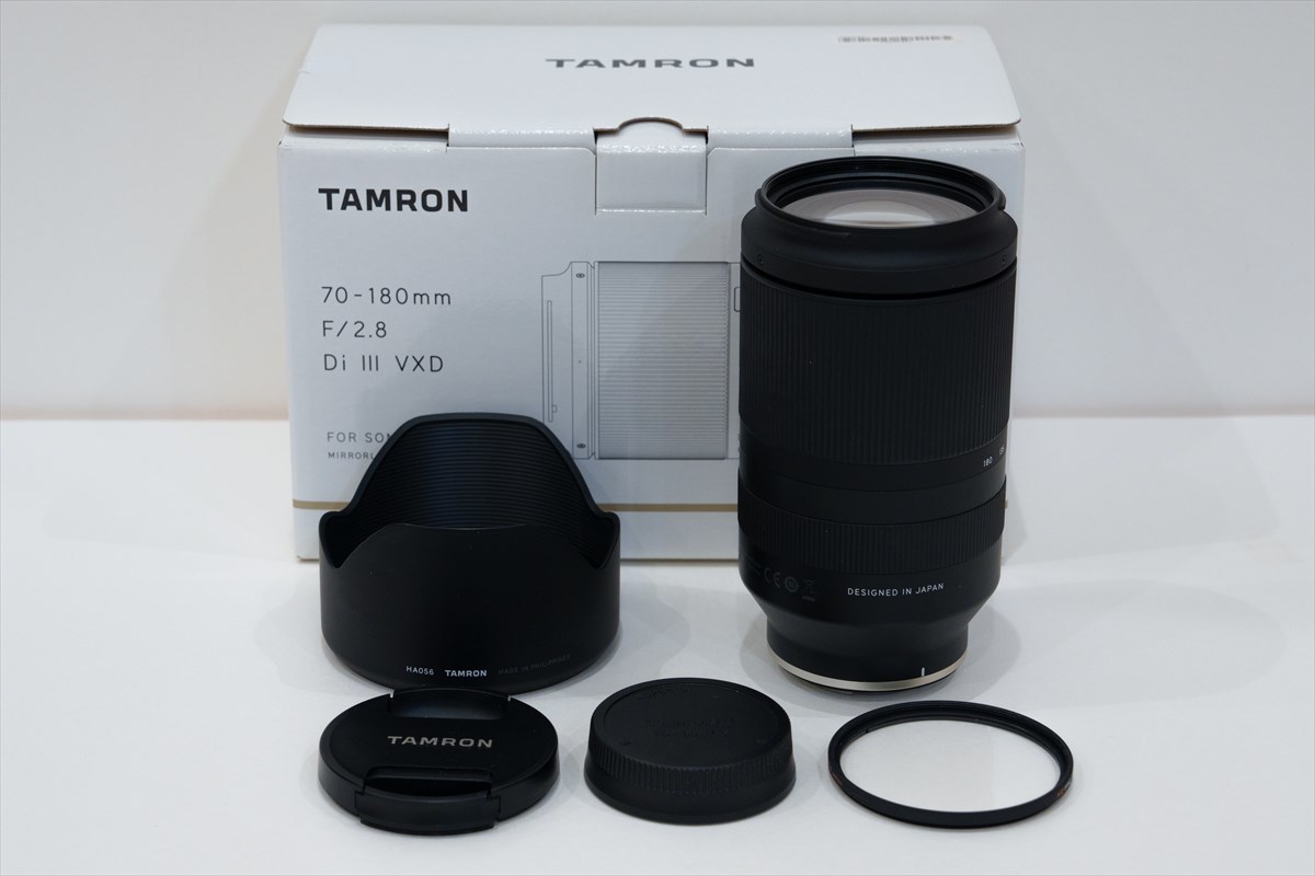 ★美品★防湿庫保管★ TAMRON タムロン 70-180mm F/2.8 Di III VXD Model A056 SONY Eマウント フルサイズ用 ズームレンズ おまけつき_画像1