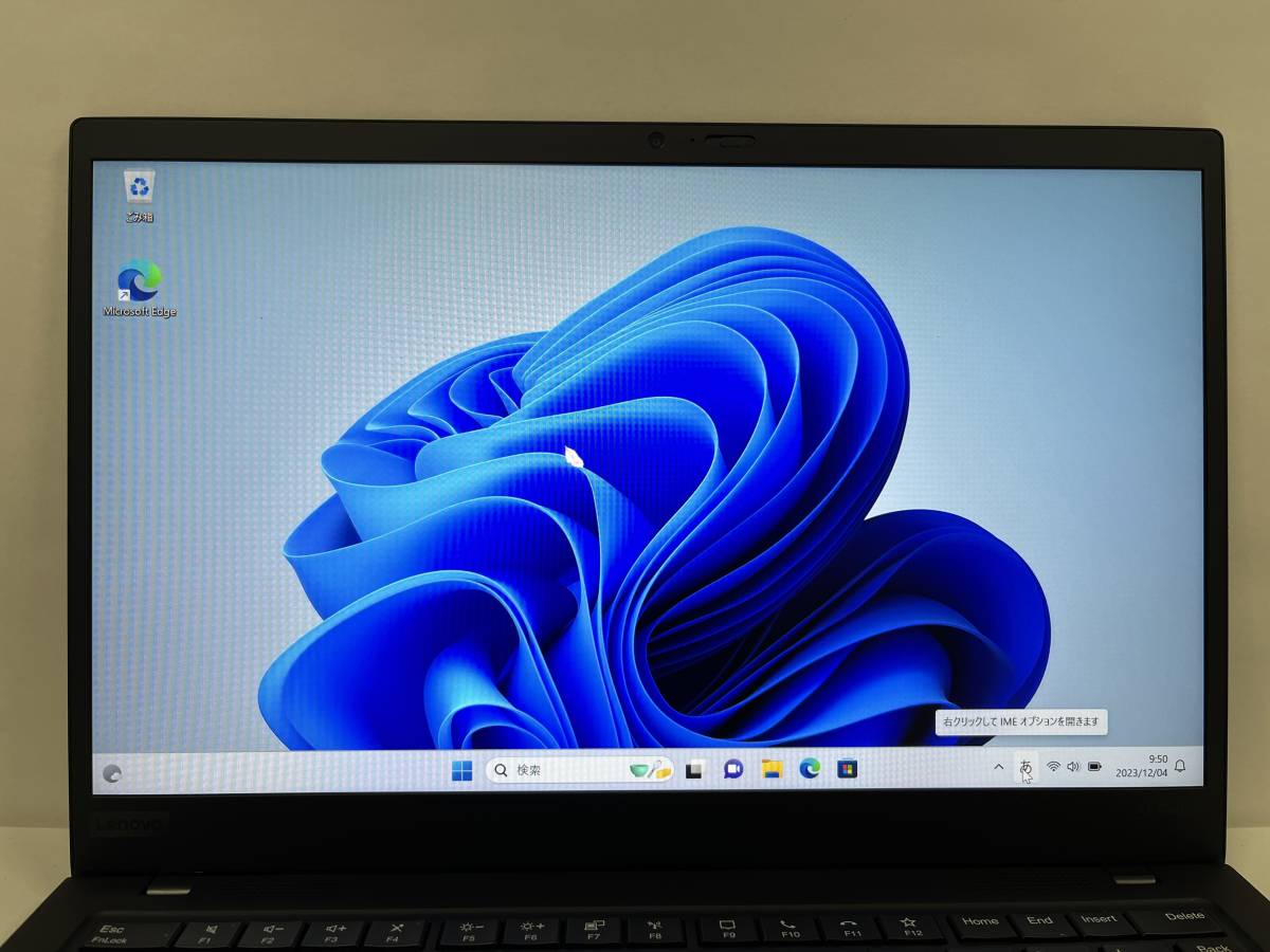 「ジャンク品」Lenovo ThinkPad X1 Carbon Gen8 / Core i5-10310U 1.70GHz / 8GB / SSD 256GB / Windows 11Pro / 14インチ、動作確認済み_画像2