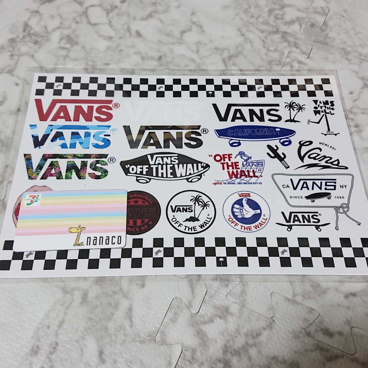 送料無料 VANS ステッカーセット 1シート 22枚 VANS スケボー スケートボードの画像4