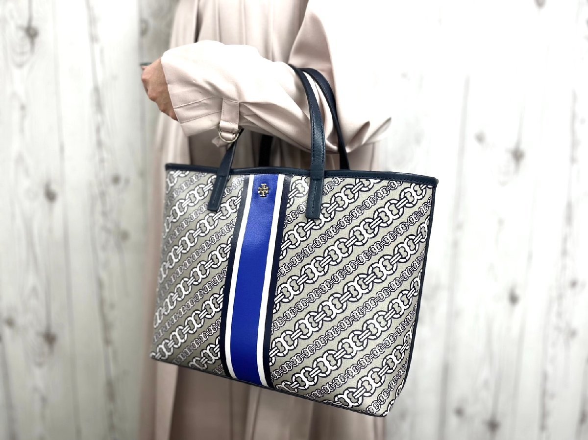 極美品新品同様Tory Burch トリーバーチジェミニリンクトートバッグ