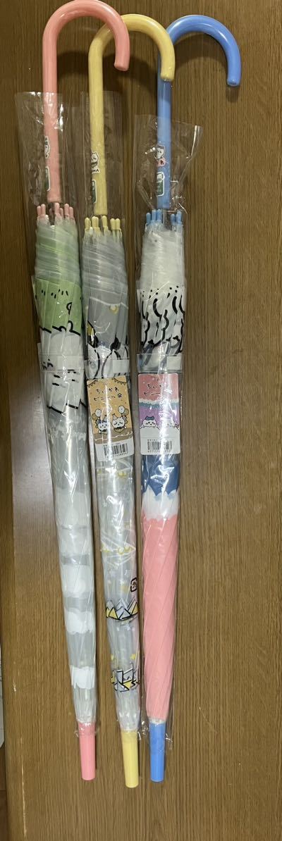 【3点セット】【バラ売り3980円】ちいかわ　ビニール傘