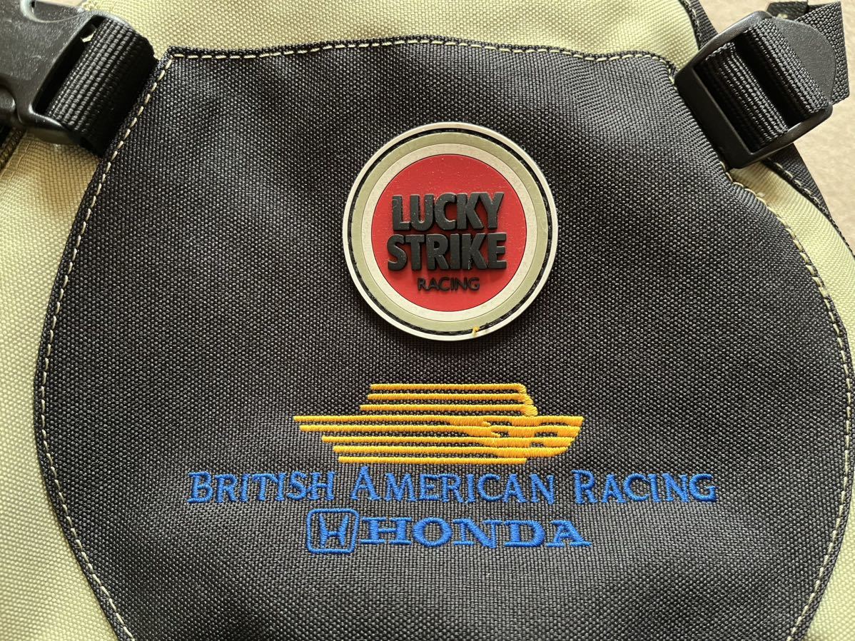 【F1】BARホンダ British American Racing HONDA 日本グランプリ 鈴鹿 2001年 当時物 ラッキーストライク ボディーバッグ ワンショルダー