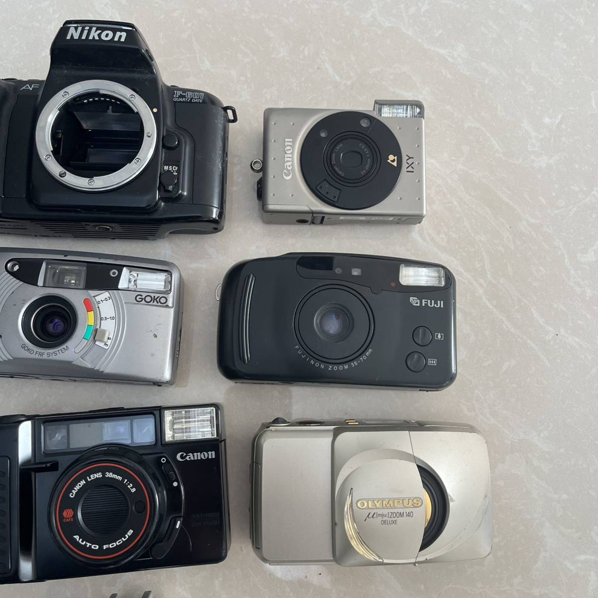 1円~ フィルムカメラまとめ Canon FUJICA PENTAX KONICA OLYMPUS Nikon MINOLTA など (ジャンク品 動作未確認 KJ) _画像6