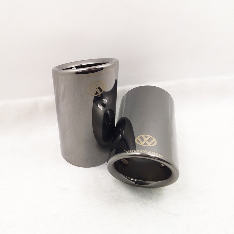 VW Golf 7 Golf7 6 The Beetle Polo muffler cutter titanium black 1 piece free shipping 