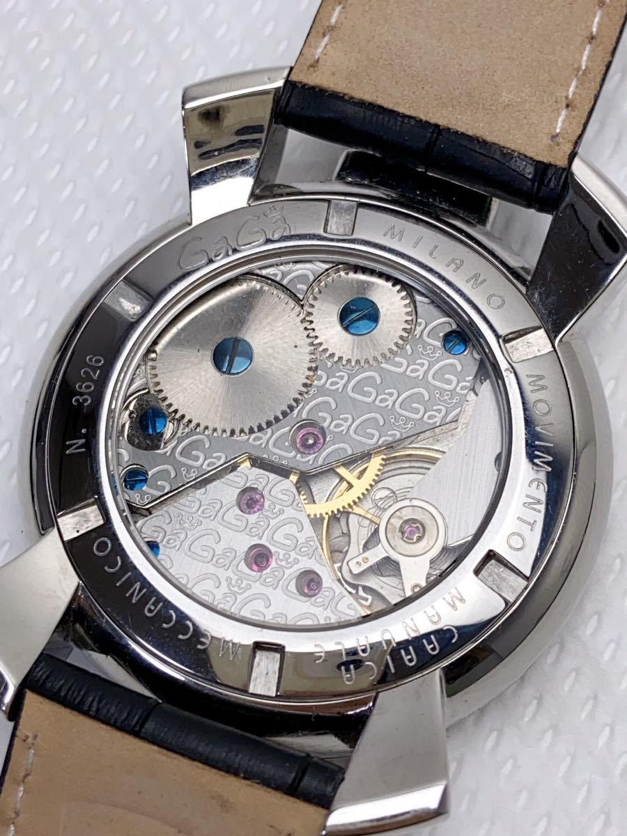 T830 極美品 GaGa MILAN ガガミラノ マヌアーレ N 3626 手巻き T830 極美品 GaGa MILAN ガガミラノ マヌアーレ N 3626 手巻き