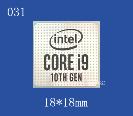 即決031【 CORE i9 10th Gen 】エンブレムシール追加同梱発送OK■ 条件付き送料無料 未使用_画像1