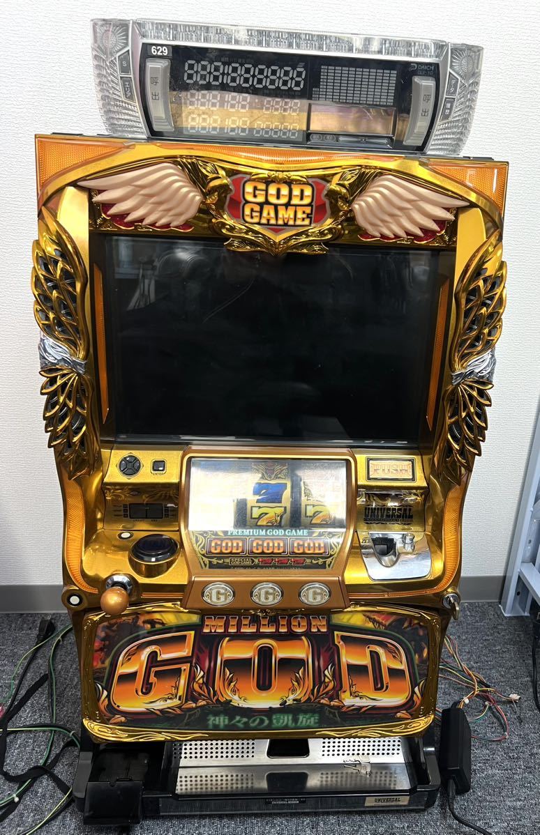 ○ 動作品 パチスロ実機 MILLION GOD ミリオンゴッド 神々の凱旋 家庭