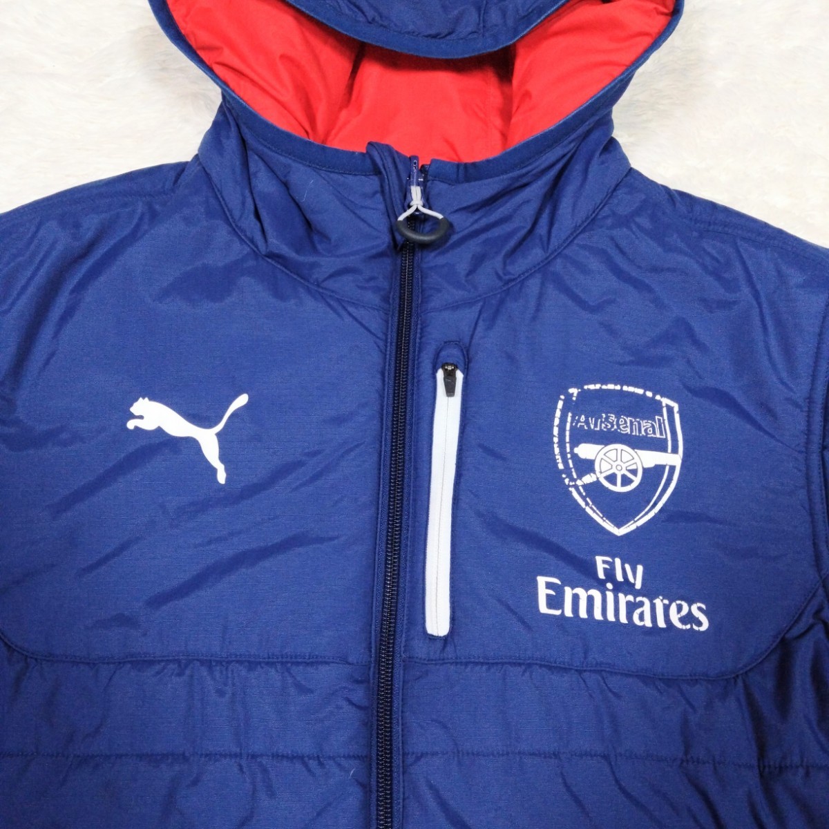 緊急値下げ！【美品】PUMA Arsenal プーマ アーセナル ナイロンジャケット BEAMS S 別注 FC サッカー アローズ_画像2