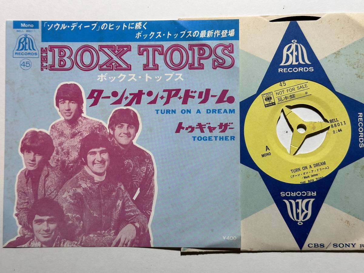 Box Tops・ターン・オン・ア・ドリーム(Turn On A Dream) / Together　Jap. 7” sample (Alex Chilton)_画像1