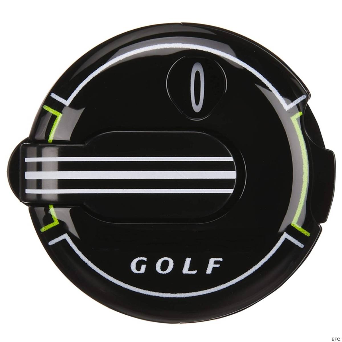 スコアカウンター ブラック 0〜12 GOLF 黒 ゴルフ ラウンド用品 リセット ワンタッチ 送料無料 カウント グローブ ポケット 取り付け_画像1