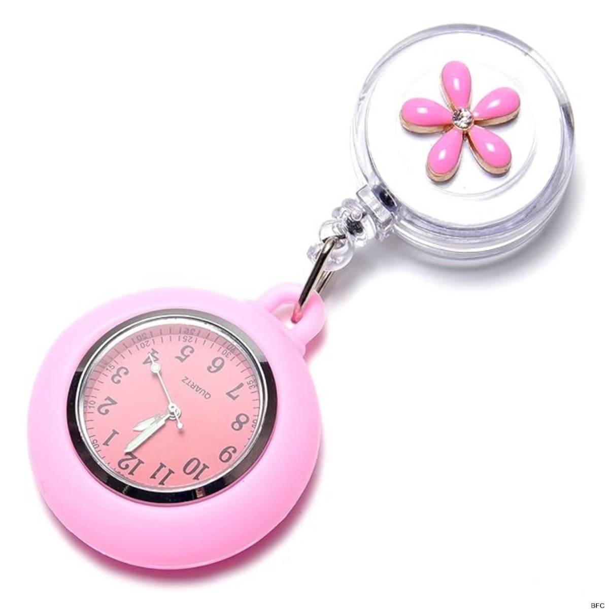 na- Swatch pink . light reel type silicon pocket watch small size lady's dressing up lovely free shipping simple 