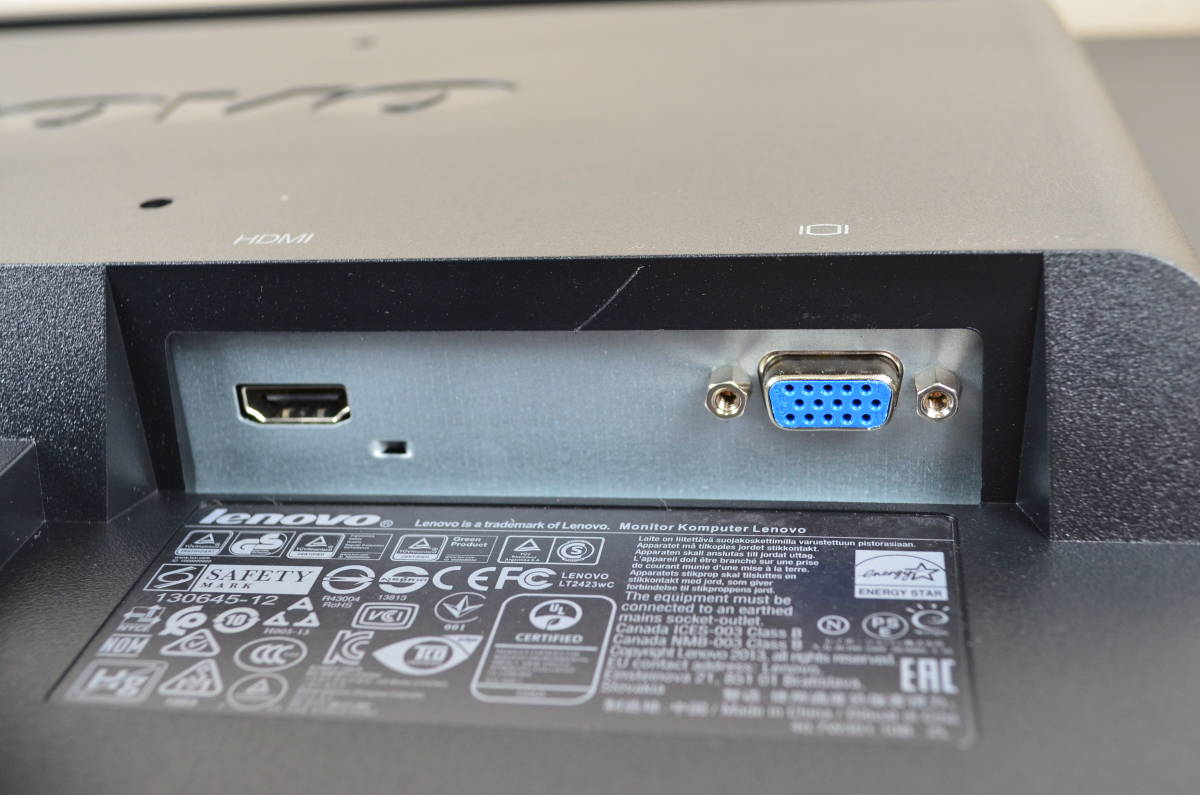 LENOVO　24型ワイド　LT2423WC　フルHD　ゲーミング　HDMI　スピーカー内蔵　LED　ディスプレイ　⑥_画像5