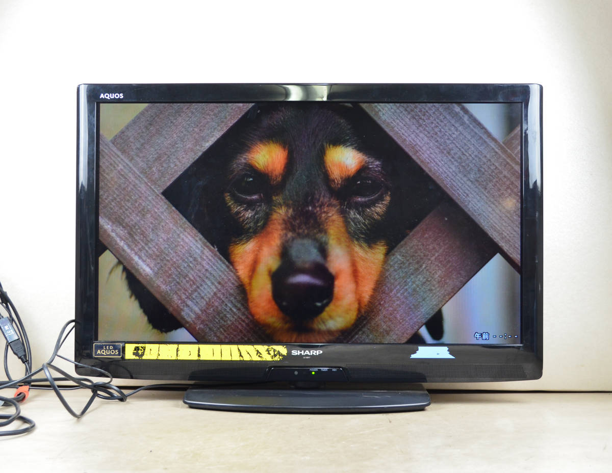  наземный tejiTV SHARP AQUOS LC-32V7 32V широкий видеозапись c функцией inter сеть соответствует HDMI x 3 телевизор дисплей ③
