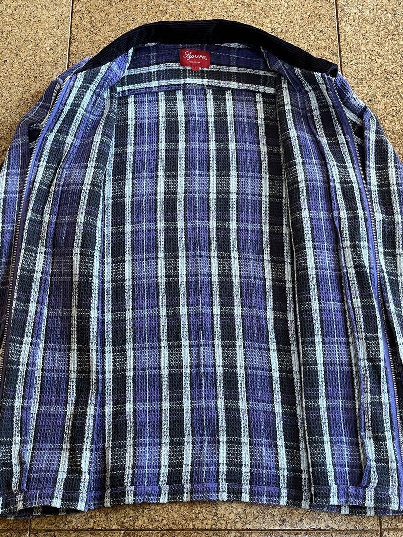 中古 Lサイズ Supreme Plaid Thermal Zip Up Shirt シュプリーム　プレイド　サーマル ジップ　アップ　シャツ_画像4