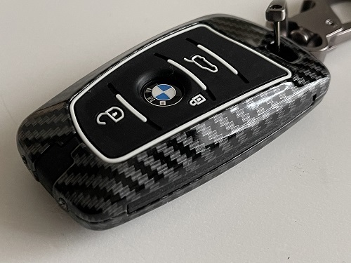 BMW Fシリーズ カーボン調メタル製キーケース ブロンズ風カラナビ BMWスマートキーケース BMWキーケース BMWキーレスケース 2