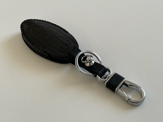  телячья кожа идеально подходит чехол для ключей Delica Mini eK cross темп Mitsubishi умный ключ "умный" ключ дистанционный ключ чёрный цвет 2