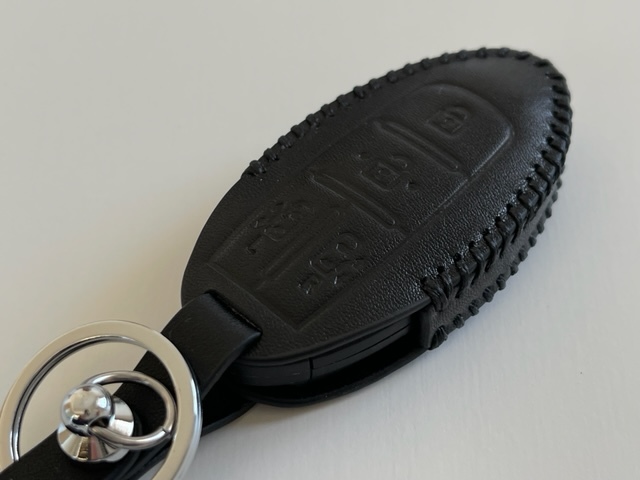  телячья кожа идеально подходит чехол для ключей Delica Mini eK cross темп Mitsubishi умный ключ "умный" ключ дистанционный ключ чёрный цвет 2