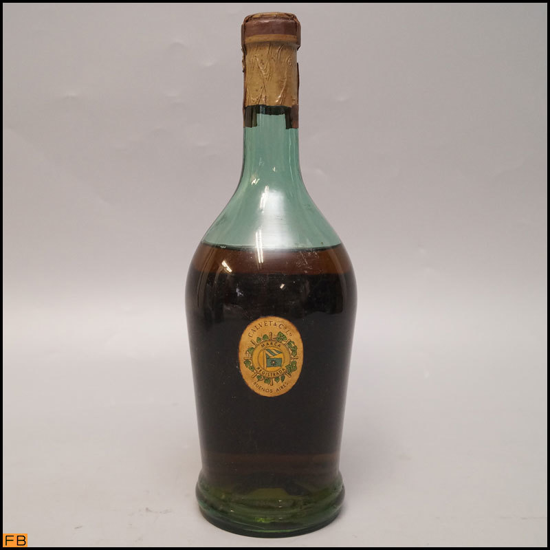 4834-◇税込◇超希少! 50年物 古酒 カルベ グランレゼルヴァ 750ml 40％ CALVET GRAN RESERVA コニャック_画像2