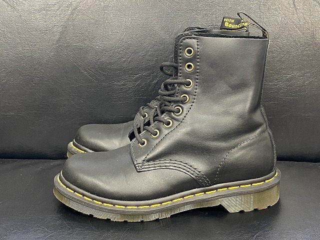 中古 Dr.Martens ドクターマーチン レザーブーツ 1460 PASCAL 8ホール WANAMA 24991001 UK5 約24.0cm ブラック 靴 シューズ_画像2