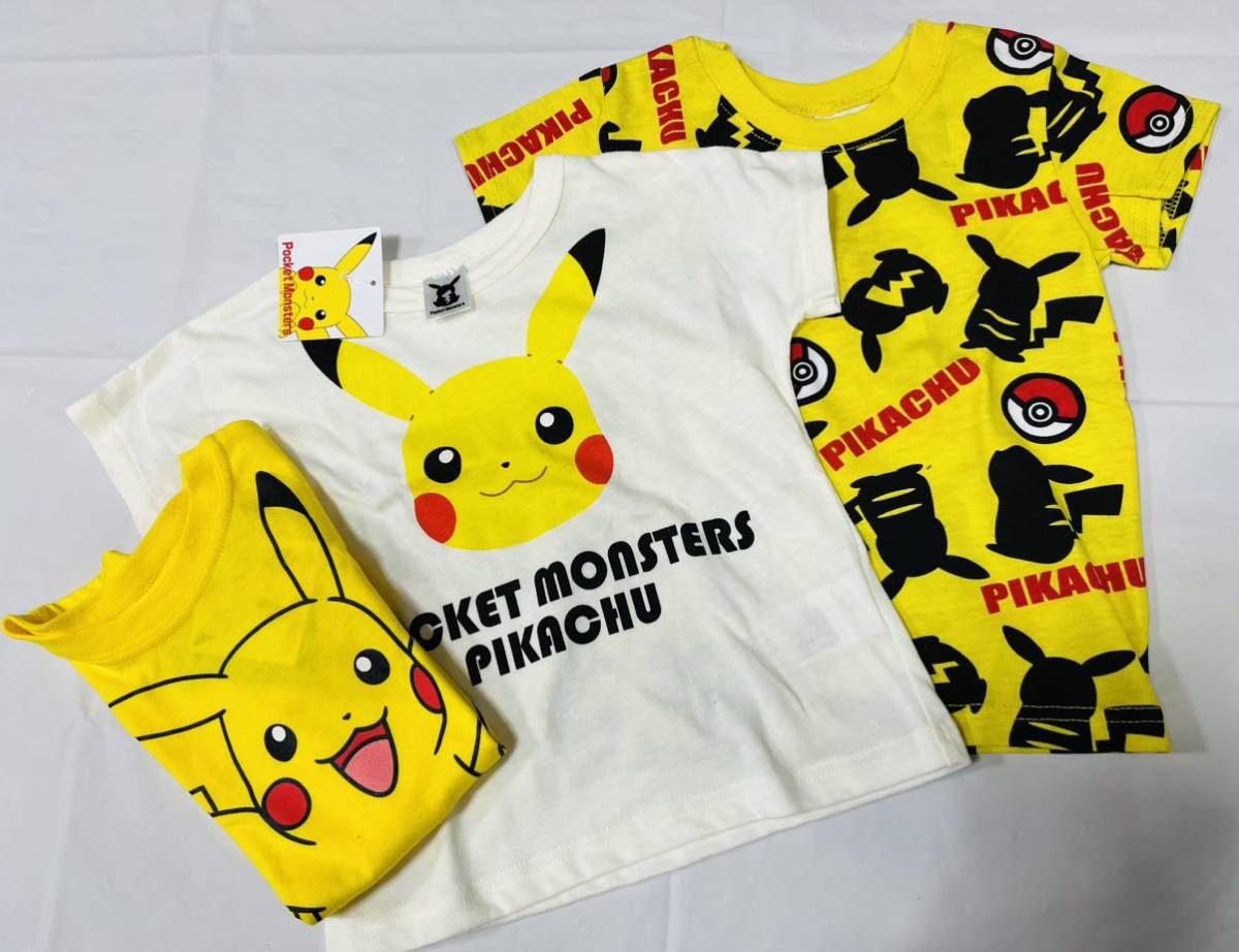 福袋3F1213*激安sale!!新品 こども服 　半袖Tシャツsize95　3枚★Pokemonポケモン/ポケットモンスター_画像1