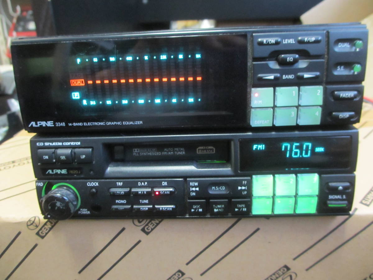 ALPINE* Alpine * cassette deck / equalizer *7620J/3348 ALPINE* Alpine * cassette deck / equalizer *7620J/3348