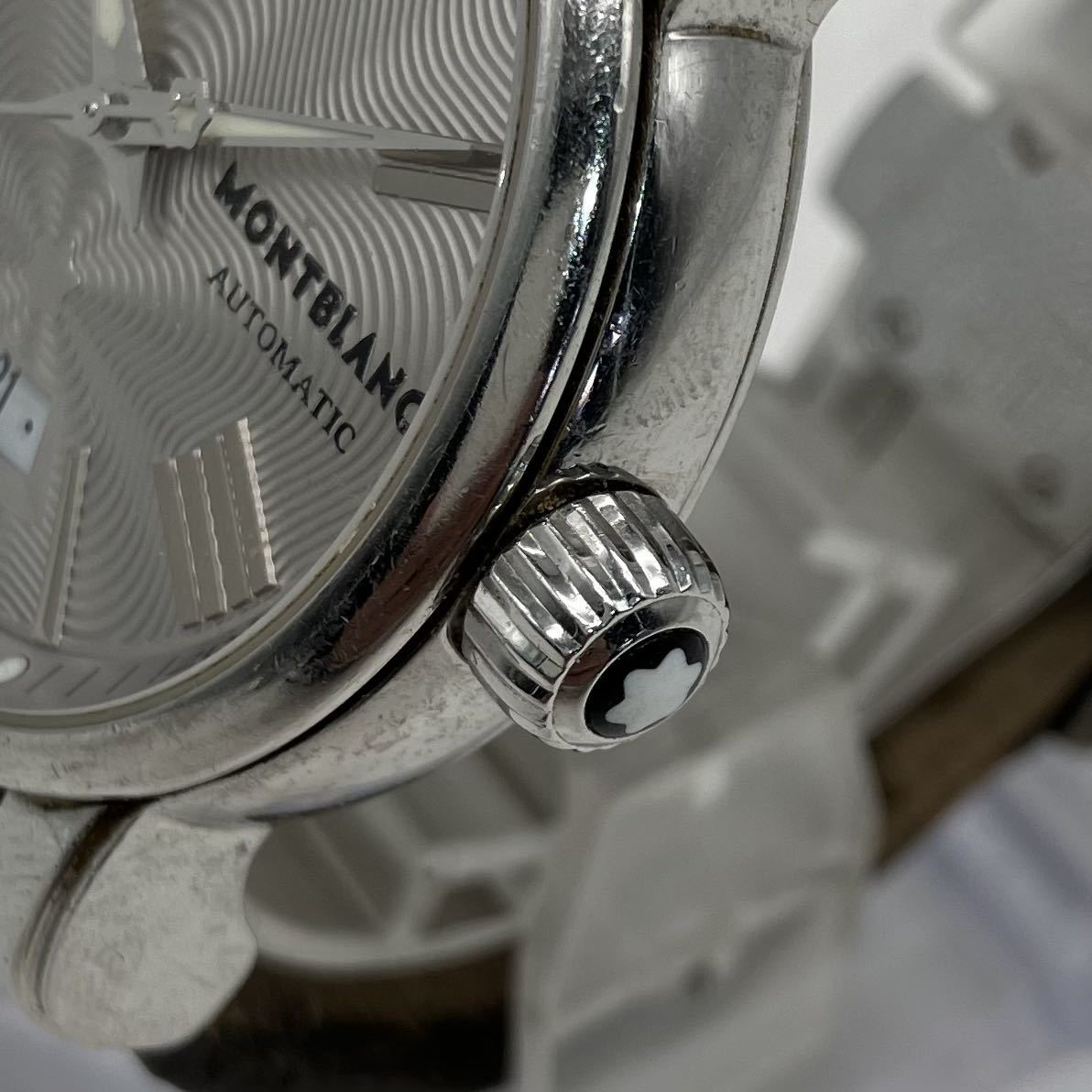 ■【売り切り】Mont Blanc（モンブラン）メンズ腕時計 7102 オートマチック ※訳あり_画像2