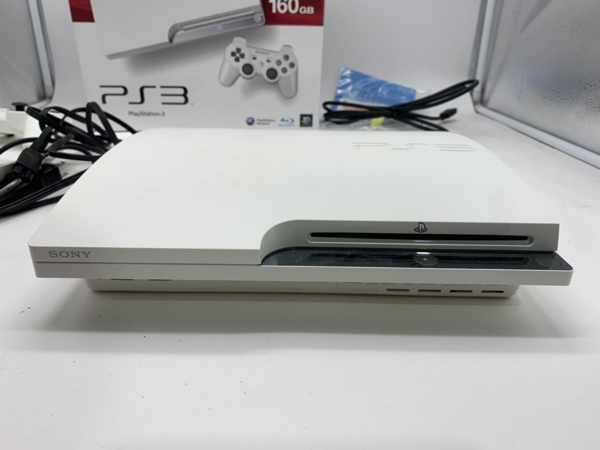 ◆【売り切り】SONY ソニー PlayStation3 PS3本体 CECH-2500A プレステ3 ホワイト ※付属、箱あり、通電ok_画像2