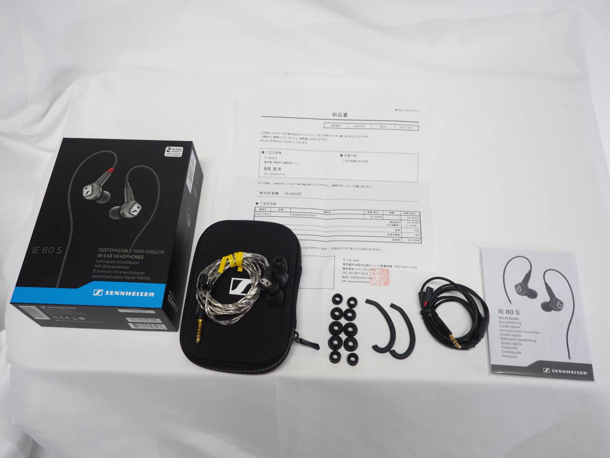  原文:◆◆SENNHEISER(ゼンハイザー）IE80S・2018/10購入・完動品◆◆