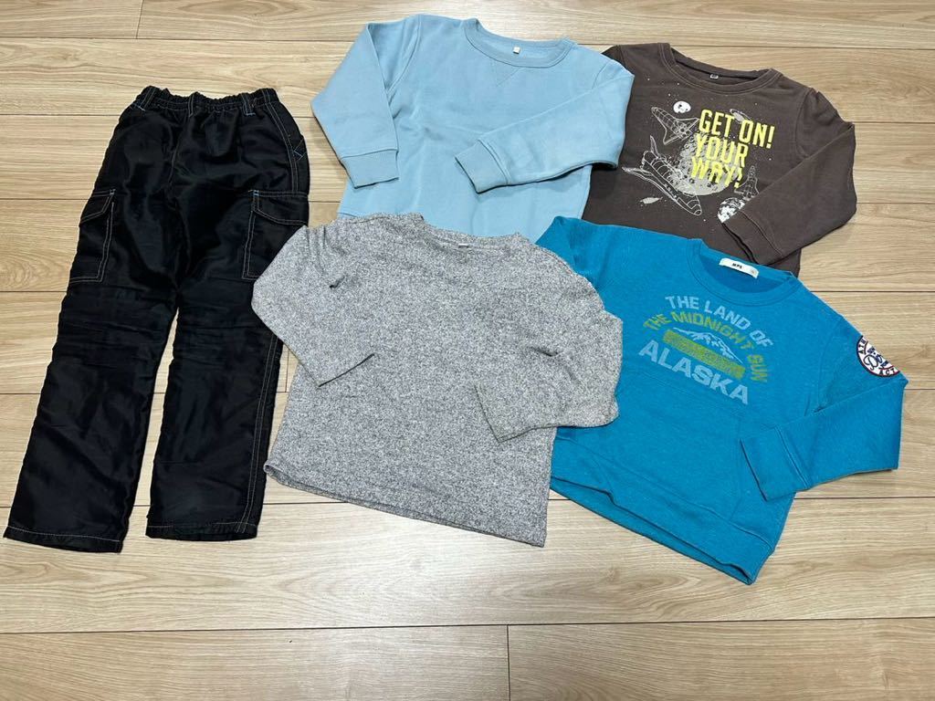 キッズ　子供服★男の子★長袖Tシャツ　トレーナー★120サイズ★あったかパンツ★５点セット_画像1