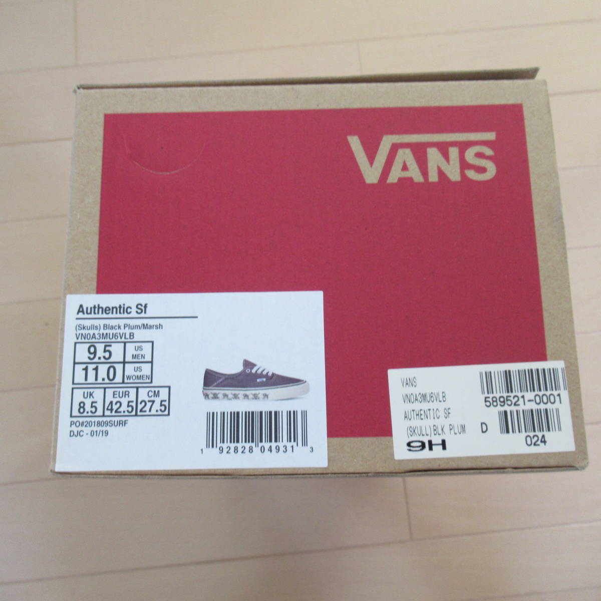 ★即決送込★ 新品 USA限定 US 9.5 27.5cm VANS オーセンティック スカルパイレーツ ERA サイドテープ ヴァンズ バンズ エラ スリッポン_画像7