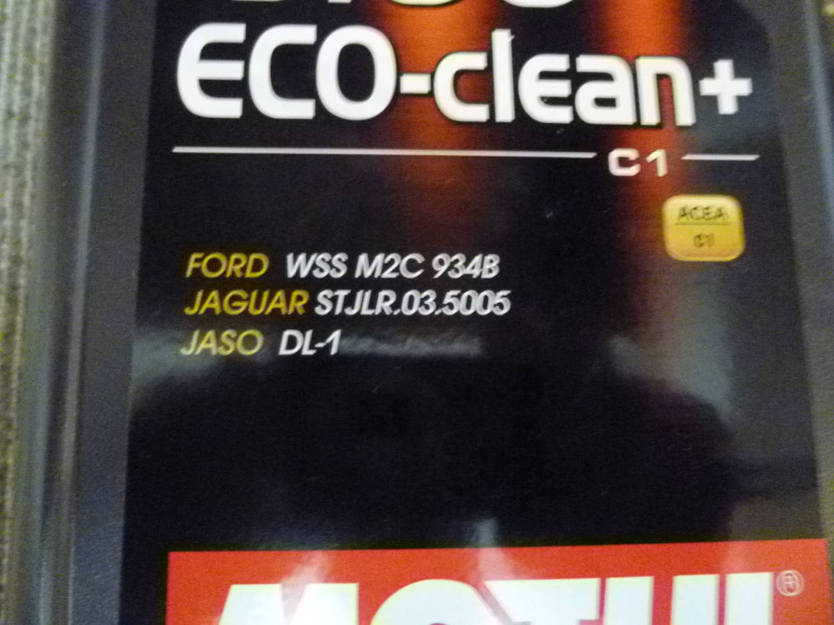 MOTUL(モチュール)　8100　ECO-clean+ SAE 5W30 AECA:C1 JASO:DL-1 100％化学合成エンジンオイル ４L　未開封新品_画像2