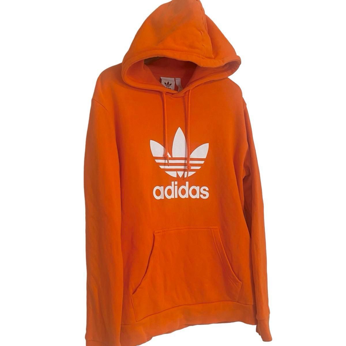 adidasアディダス スエット パーカー オレンジ サイズL adidasアディダス スエット パーカー オレンジ サイズL
