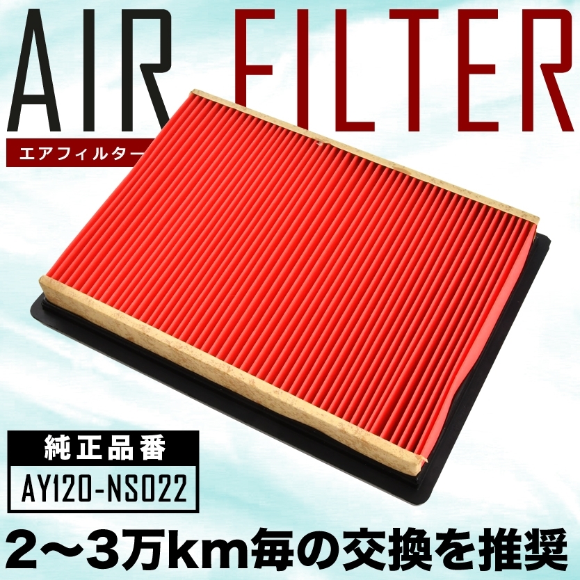 YF15/F15/NF15 ジューク JUKE エアフィルター エアクリーナー H22.06-R02.06 ターボ、ニスモ、4WD含む AIRF88_画像1