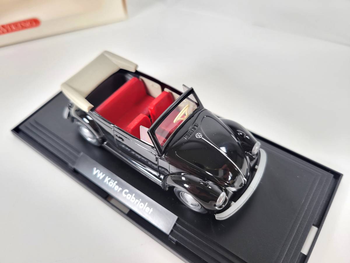 【長期保管品】Wiking　ウィーキング　 762 01 39 (1/40 Scale) - VW Kafer Cabriolet (Black) - w/Display Box