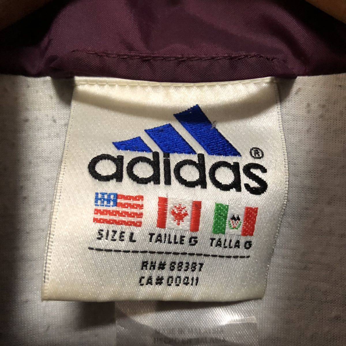 vintage adidas アディダス ナイロンジャケット ジャージ トラックジャケット トップス _画像4