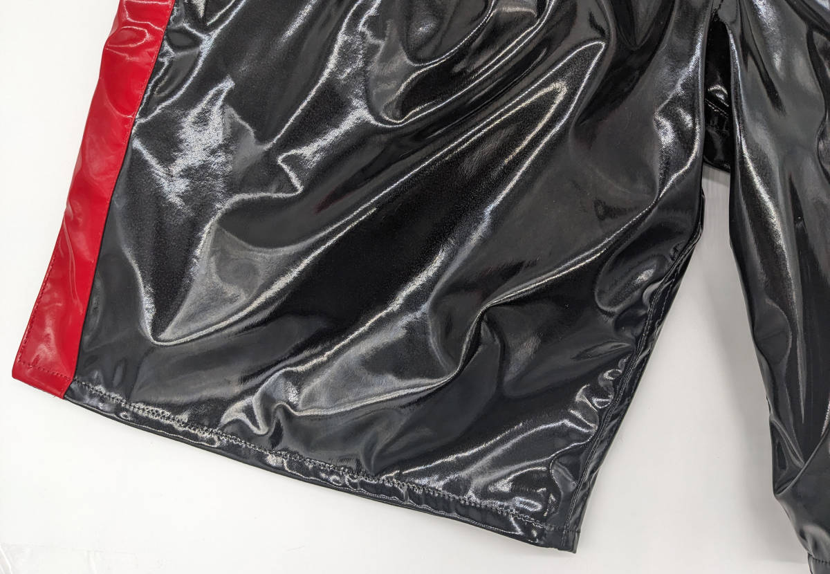 [ эмаль ткань. бокс трусы ( эмаль подкладка имеется )] чёрный / красный ( мужской L размер ) боевые искусства костюм новый товар 