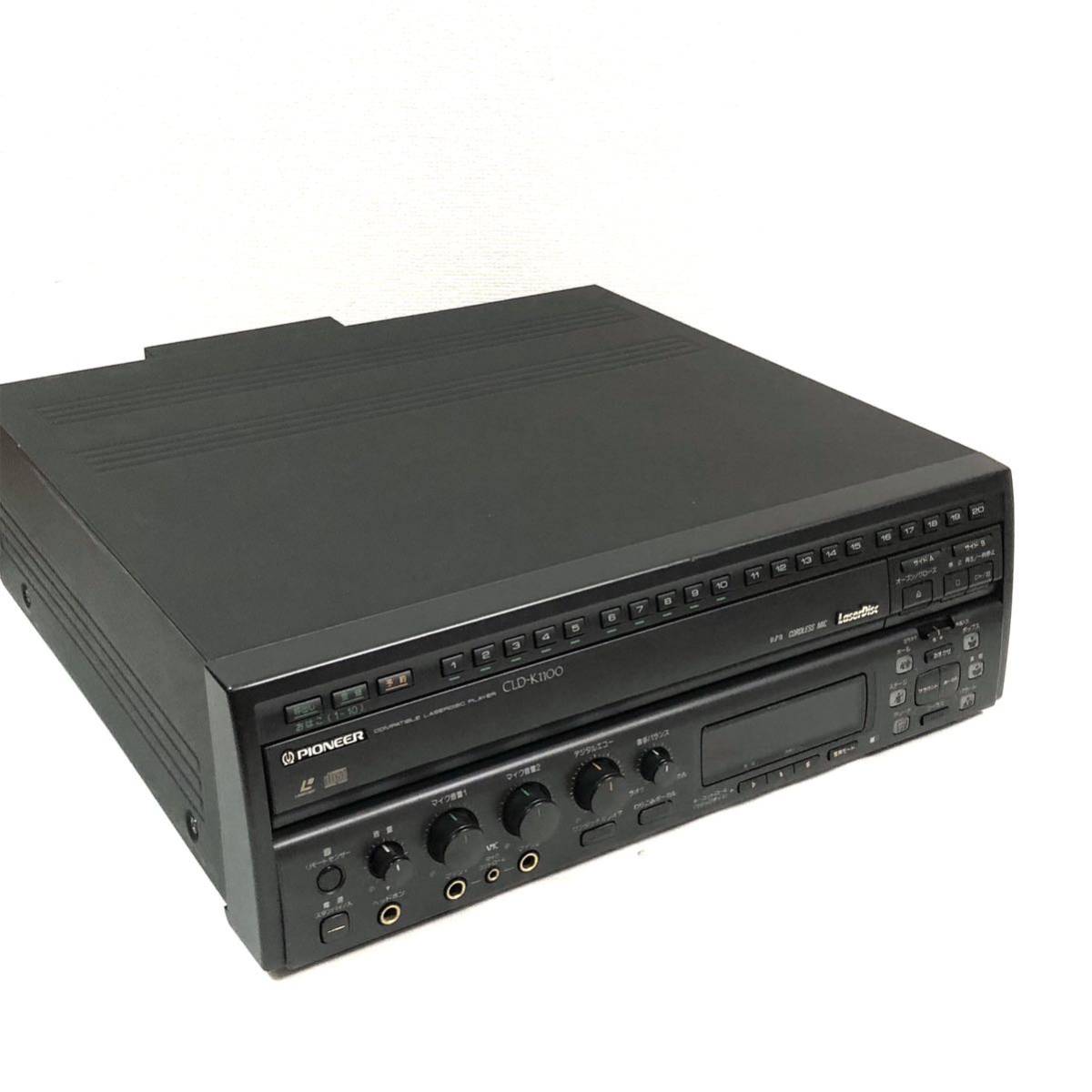 美品 PIONEER パイオニア CLD-K1100 レーザーディスクプレーヤー リモコン付き カラオレ LDプレーヤー_画像3