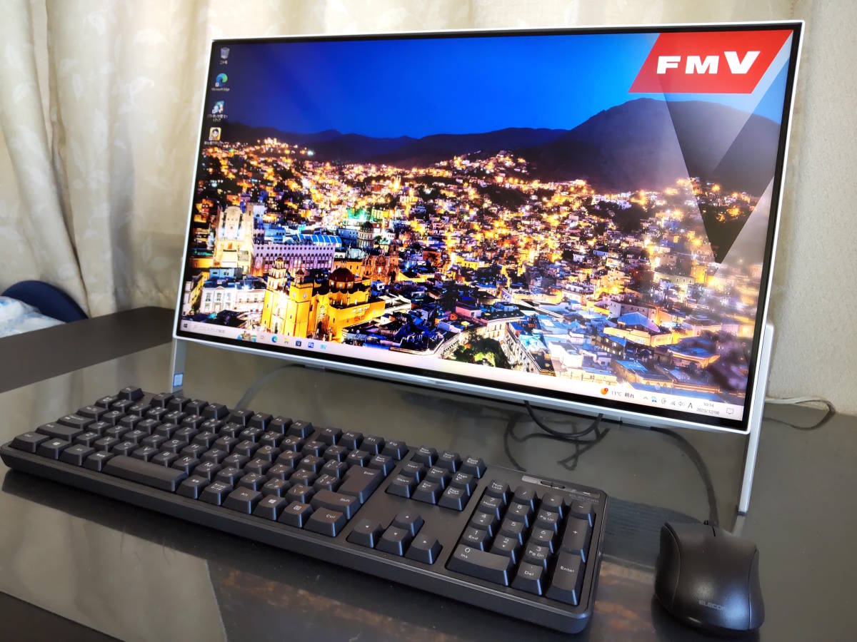 ★第7世代Core i7/超高速 M.2 SSD 1TB＋HDD 1TB/RAM 16GB★Blu-ray★23.8型 富士通 ESPRIMO FH77/B1 FMVF77B1WK #23ce_画像1