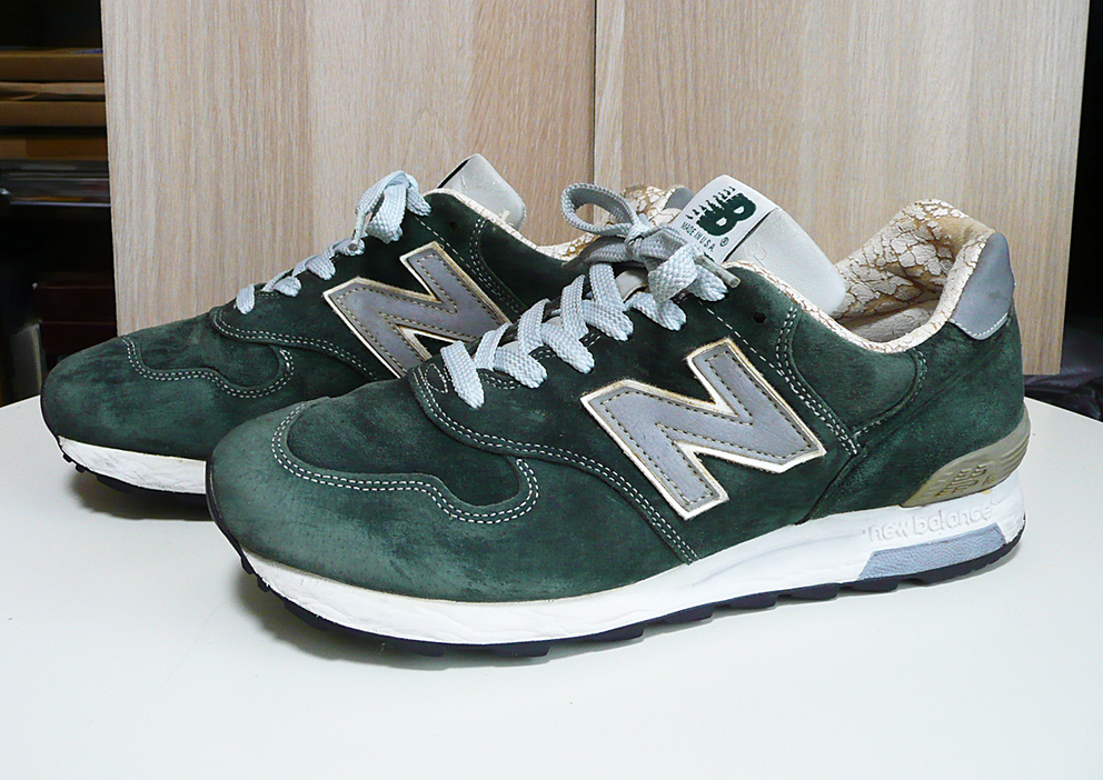 ■New Balance ニューバランス スニーカー M1400MG アメリカ製 made in USA グリーン スエード 8 1/2　ワイズD 26.5cm■送料無料_画像4