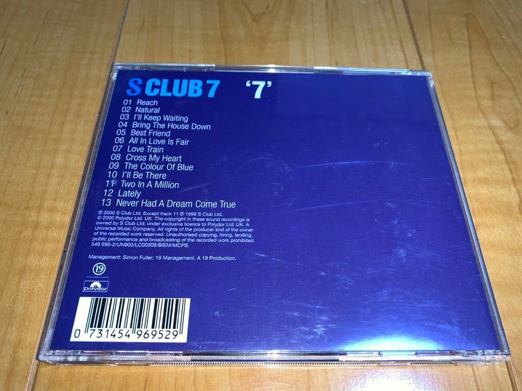 【即決送料込み】S Club 7 / エス・クラブ・セブン / '7' 輸入盤CD