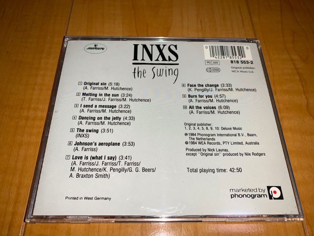 【輸入盤CD】INXS / インエクセス / The Swing / スウィング_画像2