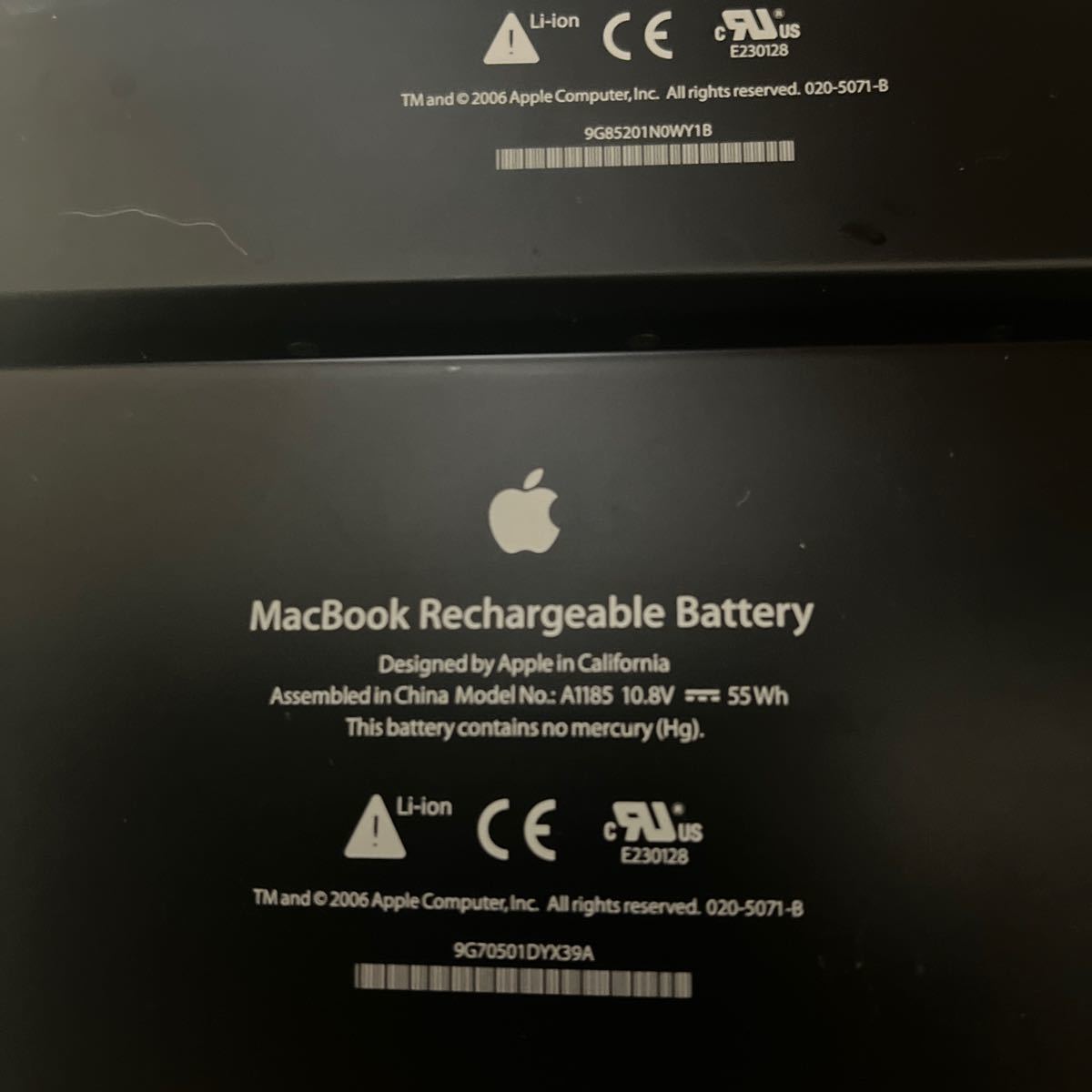 中古ジャンク　Apple MacBook 純正バッテリー A11853個セットB03_画像4