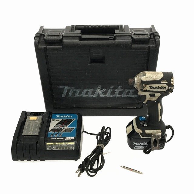 【送料無料☆彡訳あり】makita マキタ 18V 充電式インパクトドライバー TD171D 6.0Ahバッテリー1個(BL1860B) 充電器(DC18RC) ケース 82089_画像3