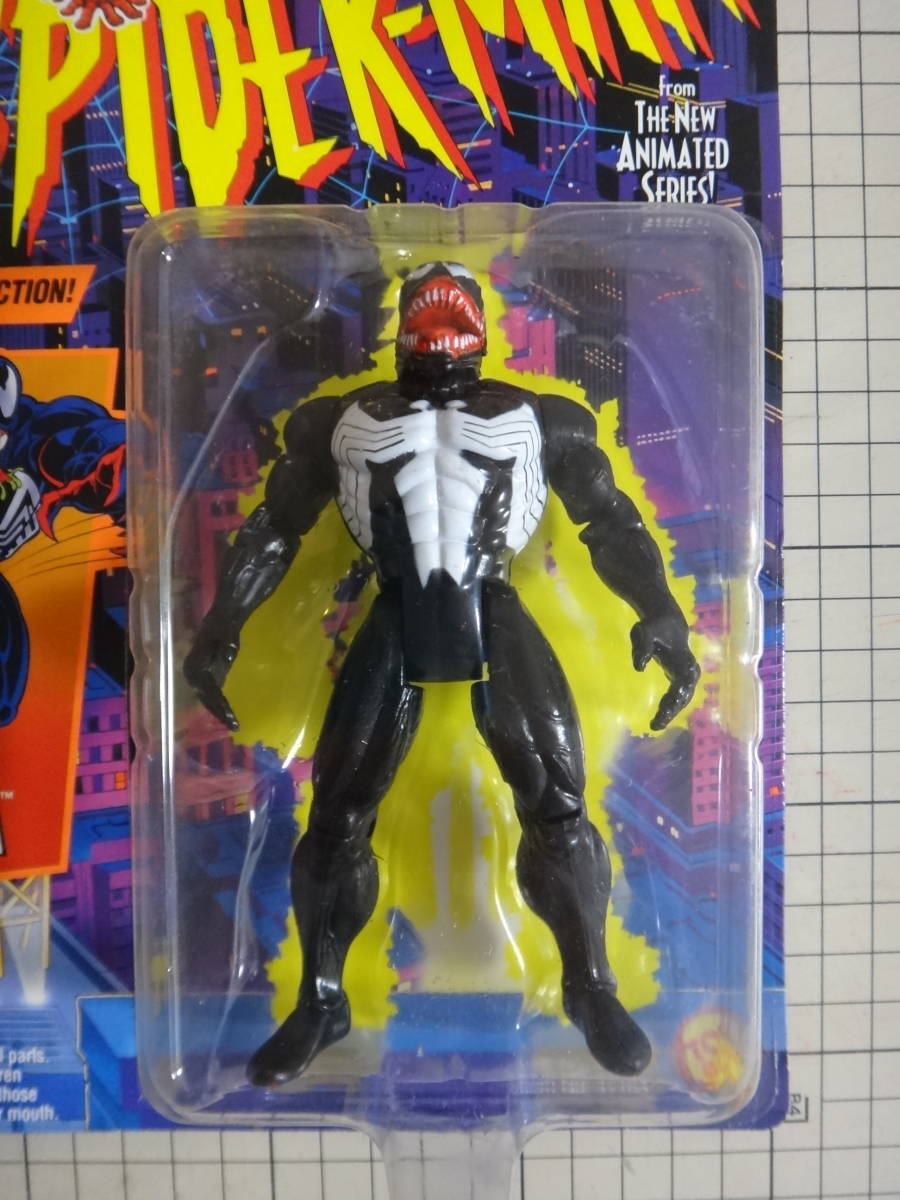 レア TOY BIZ スパイダーマン ヴェノム フィギュア VENOM　スパイダーマン　フィギュア　THE　NEW　ANIMATED　SERIES_画像2