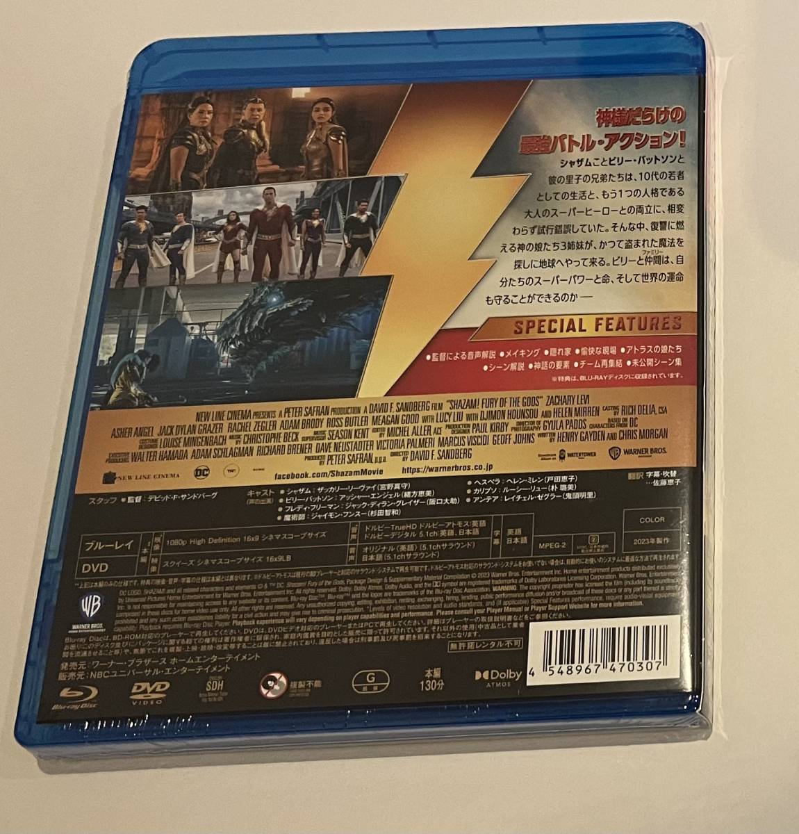 シャザム! ~神々の怒り~ ブルーレイ&DVDセット (2枚組) [Blu-ray]　送料無料 （送料込み）_画像2